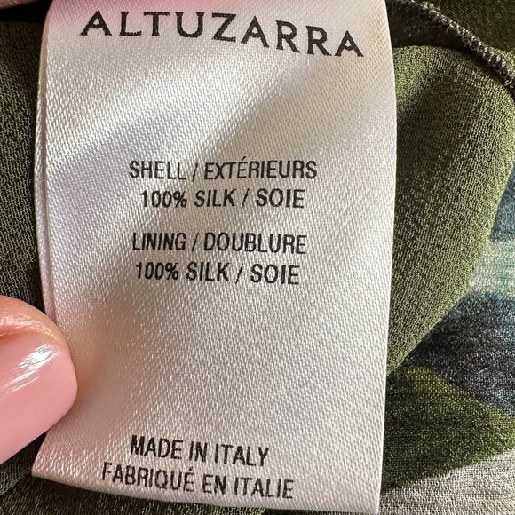 Altuzarra Silk Geometric Design Midi Dress size 44 - Picture 8 of 10